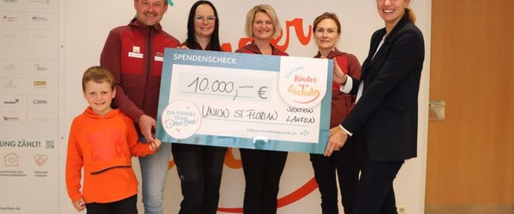 Benefizlauf erbringt 10.000 € zugunsten der Stiftung der Kinderklinik Passau
